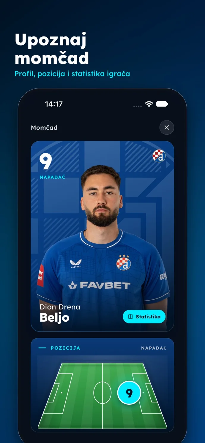 GNK Dinamo aplikacija — Upoznaj momčad